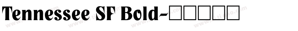 Tennessee SF Bold字体转换